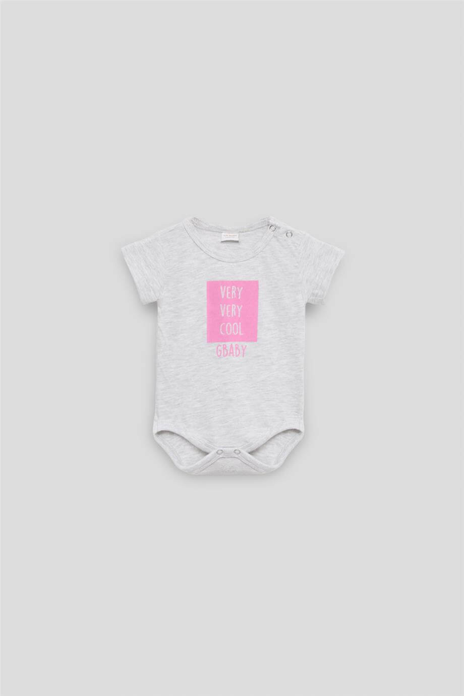 Layette Kız Bebek Gri BodyLayette Kız Bebek Gri Body