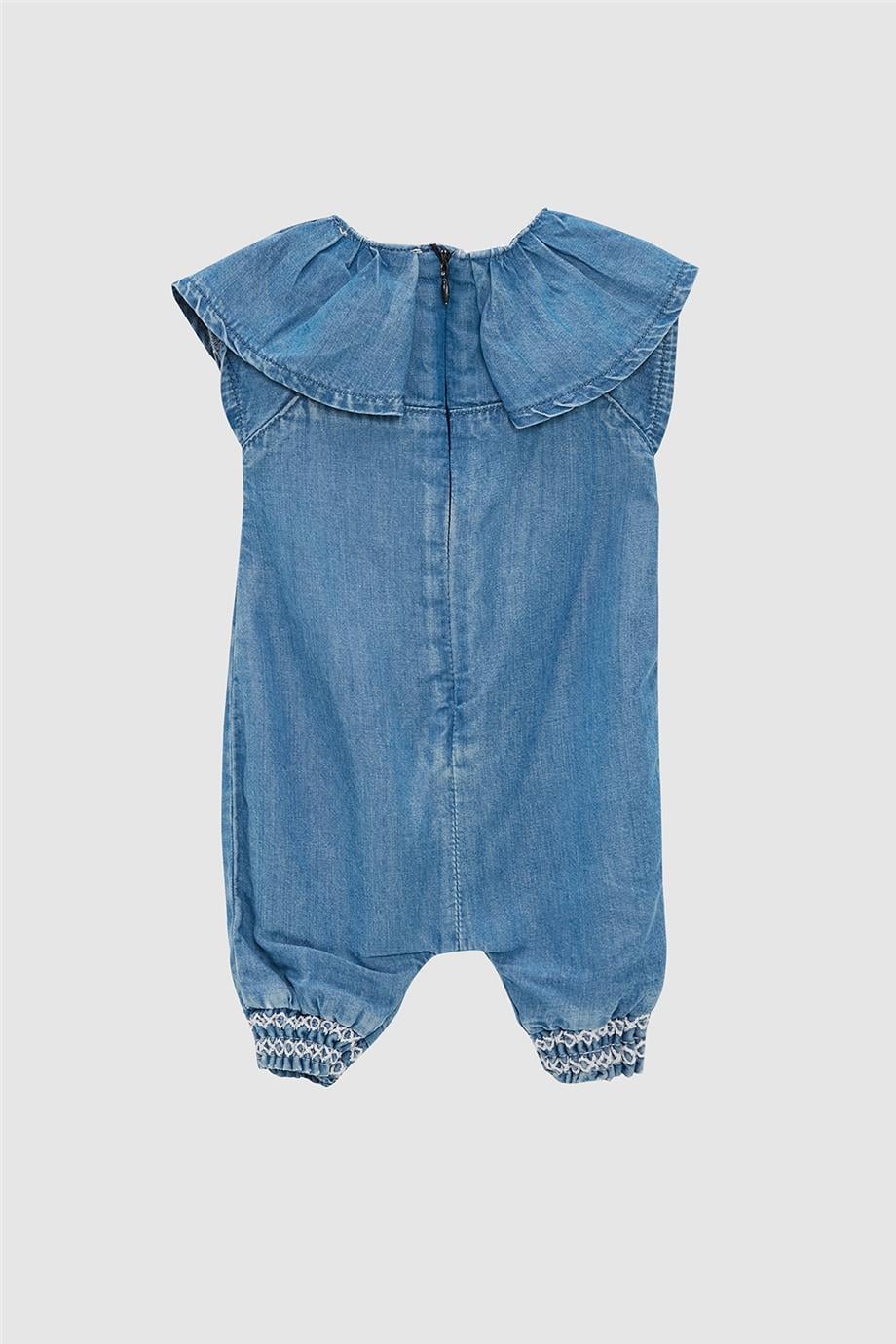 Layette Kız Bebek Mavi Tulum