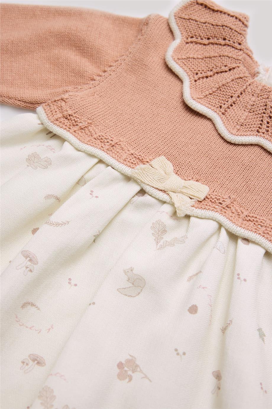 Layette Kız Bebek Pembe Elbise