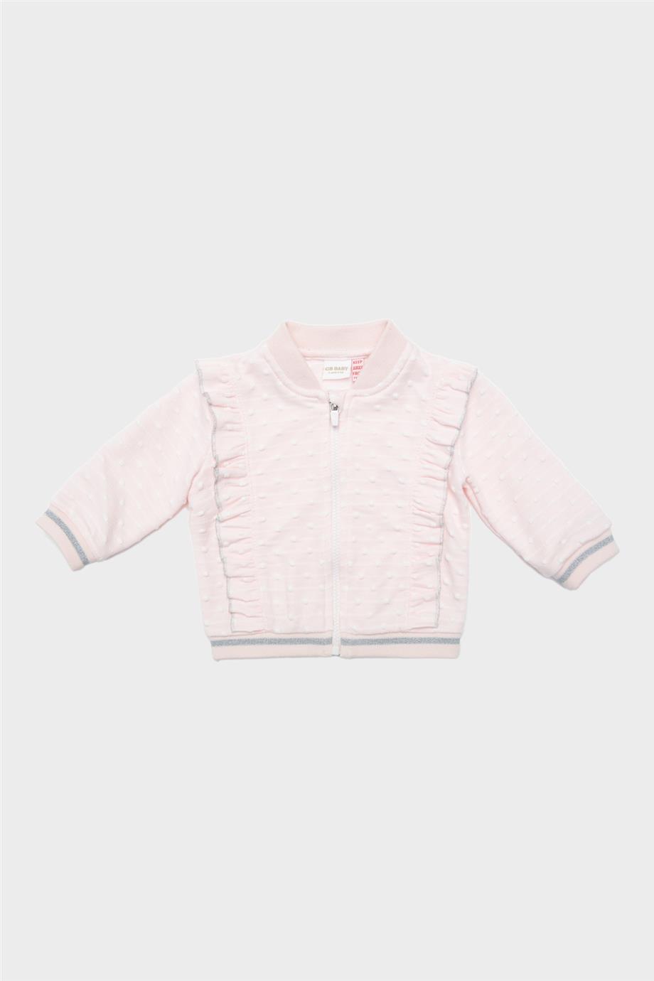 Layette Kız Bebek Pembe Eşofman Üstü