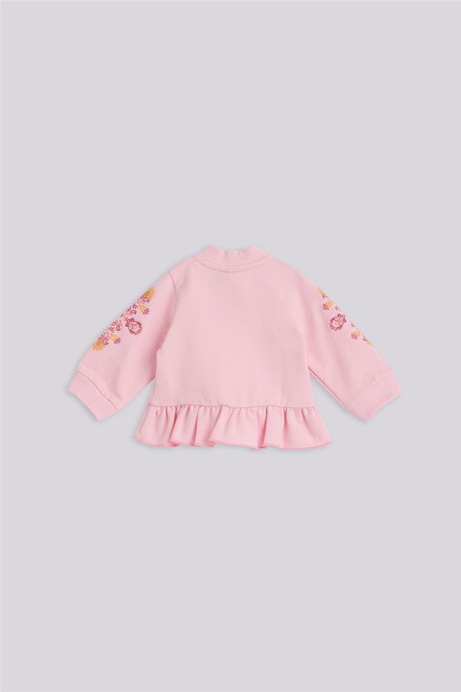 Layette Kız Bebek Pembe Eşofman ÜstüLayette Kız Bebek Pembe Eşofman Üstü