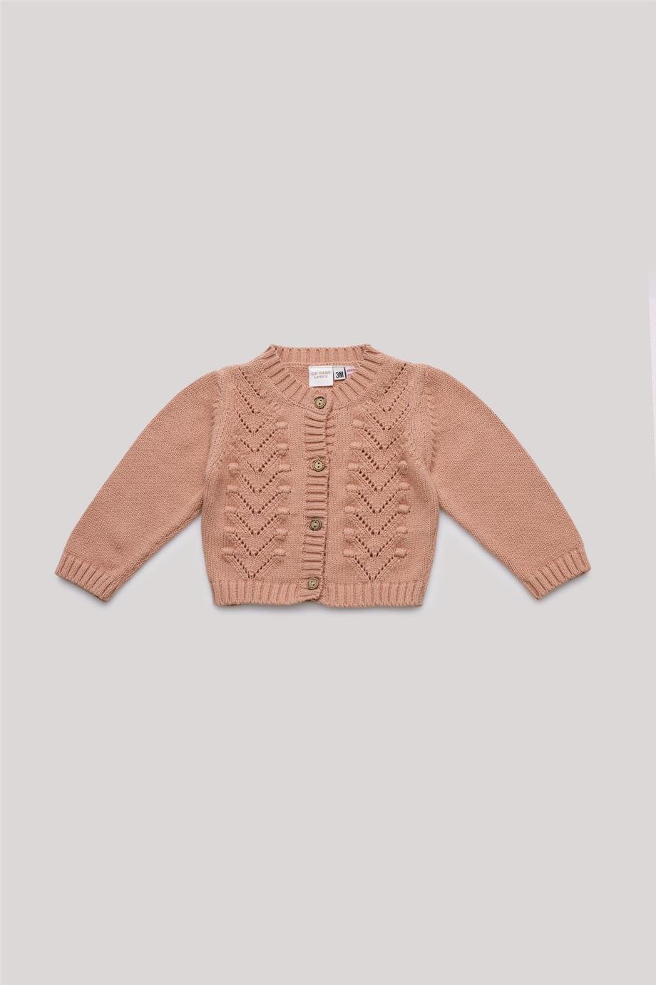 Layette Kız Bebek Pembe Hırka