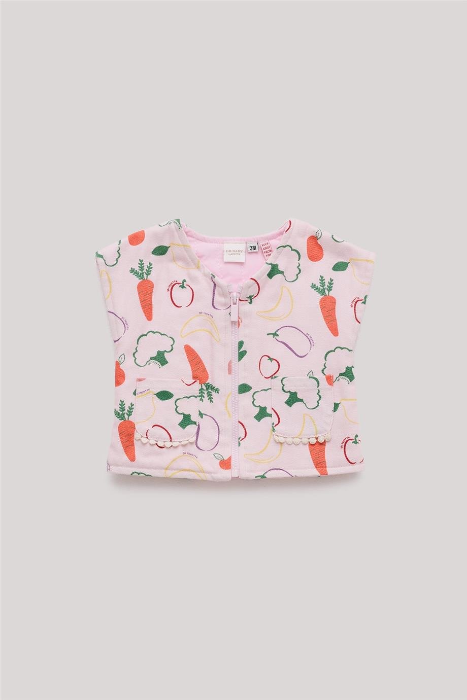 Layette Kız Bebek Pembe Yelek