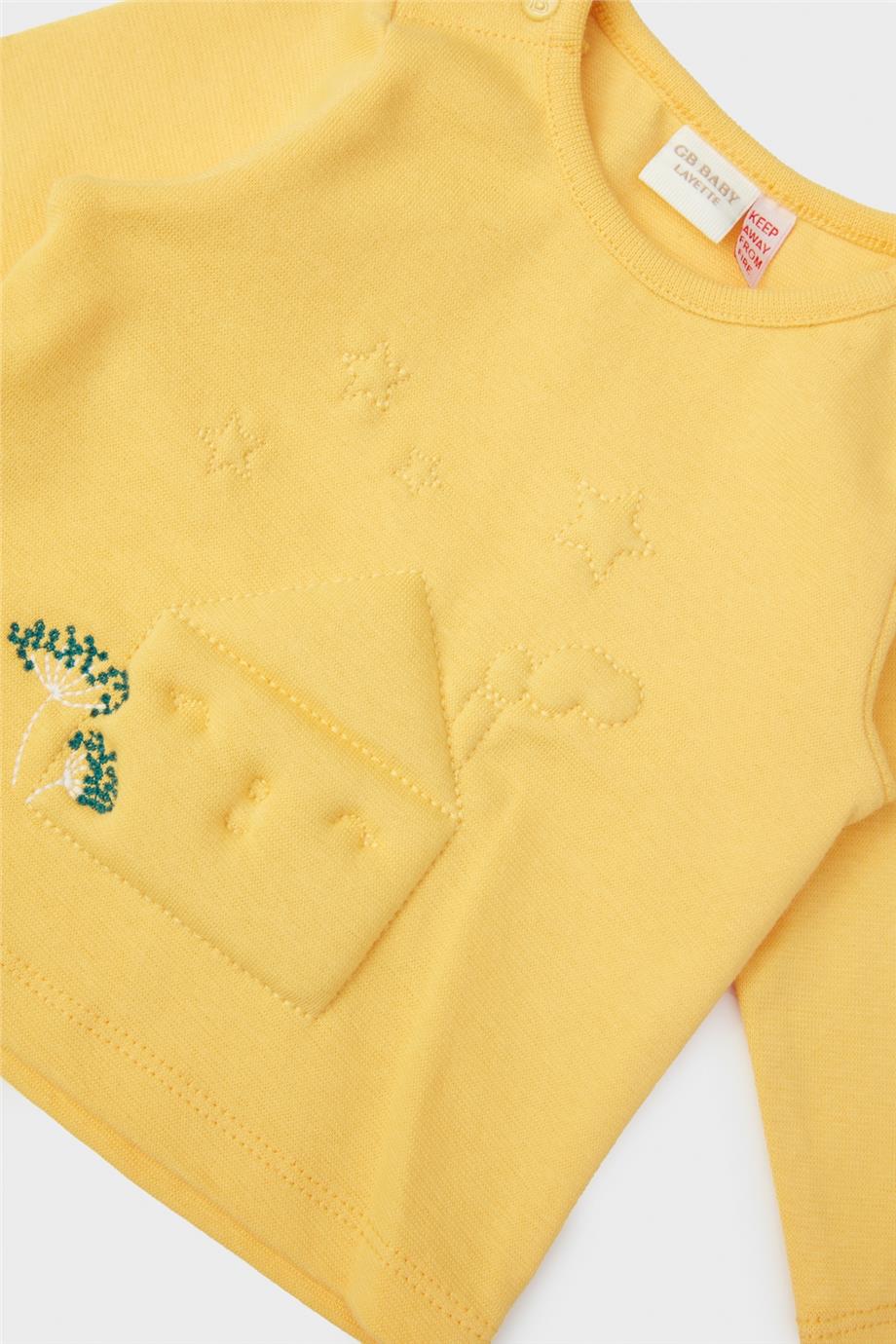 Layette Kız Bebek Sarı T-Shirt