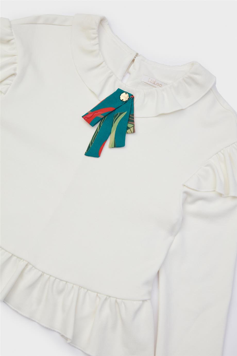 Lia Lea Kız Çocuk Beyaz Bluz