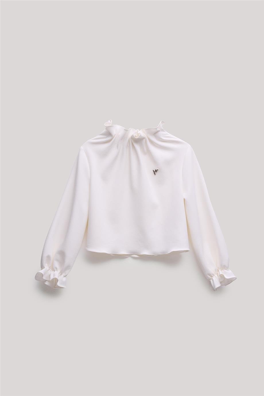 Lia Lea Kız Çocuk Beyaz Bluz
