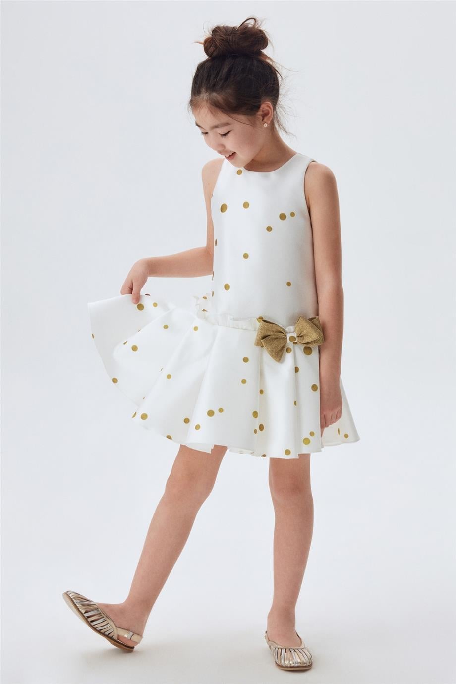 Lia Lea Kız Çocuk Beyaz Elbise