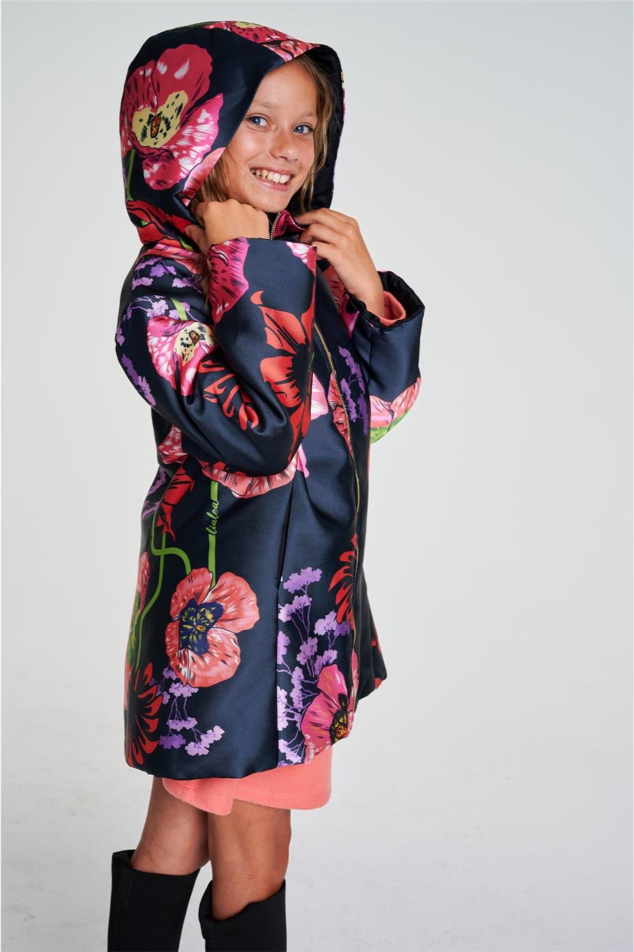 Lia Lea Kız Çocuk Desenli MontLia Lea Kız Çocuk Desenli Mont