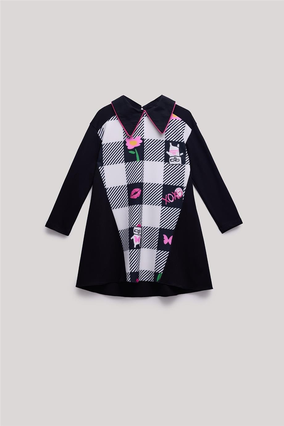 Lia Lea Kız Çocuk Ekose Elbise