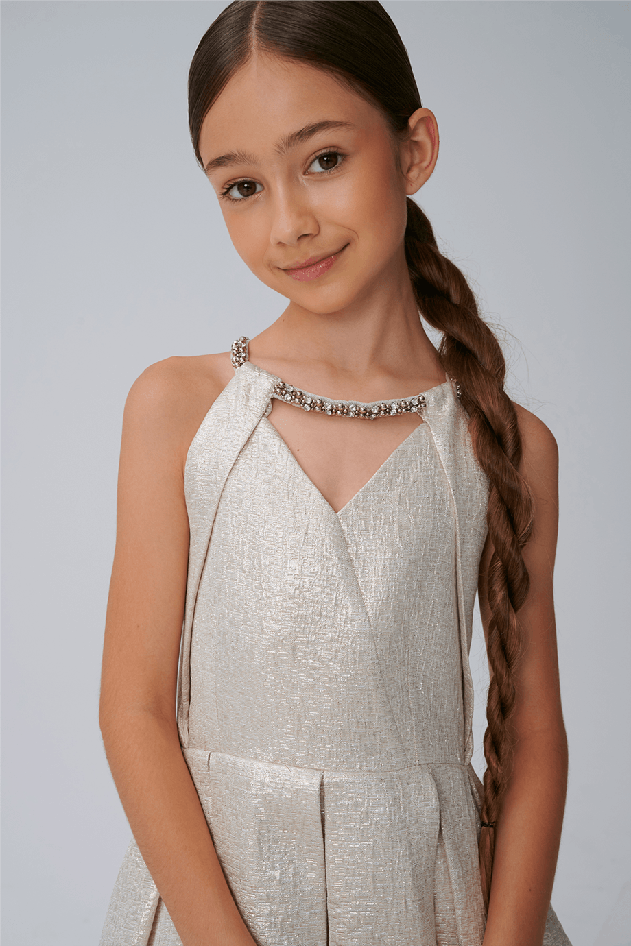 Lia Lea Kız Çocuk Ekru ElbiseLia Lea Kız Çocuk Ekru Elbise
