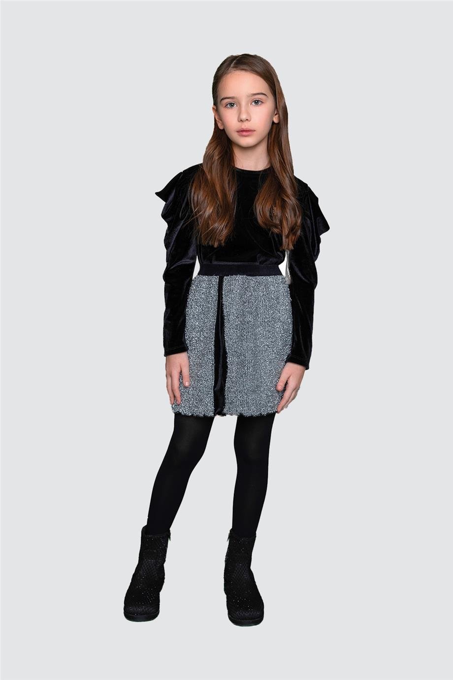 Lia Lea Kız Çocuk Gri Etek