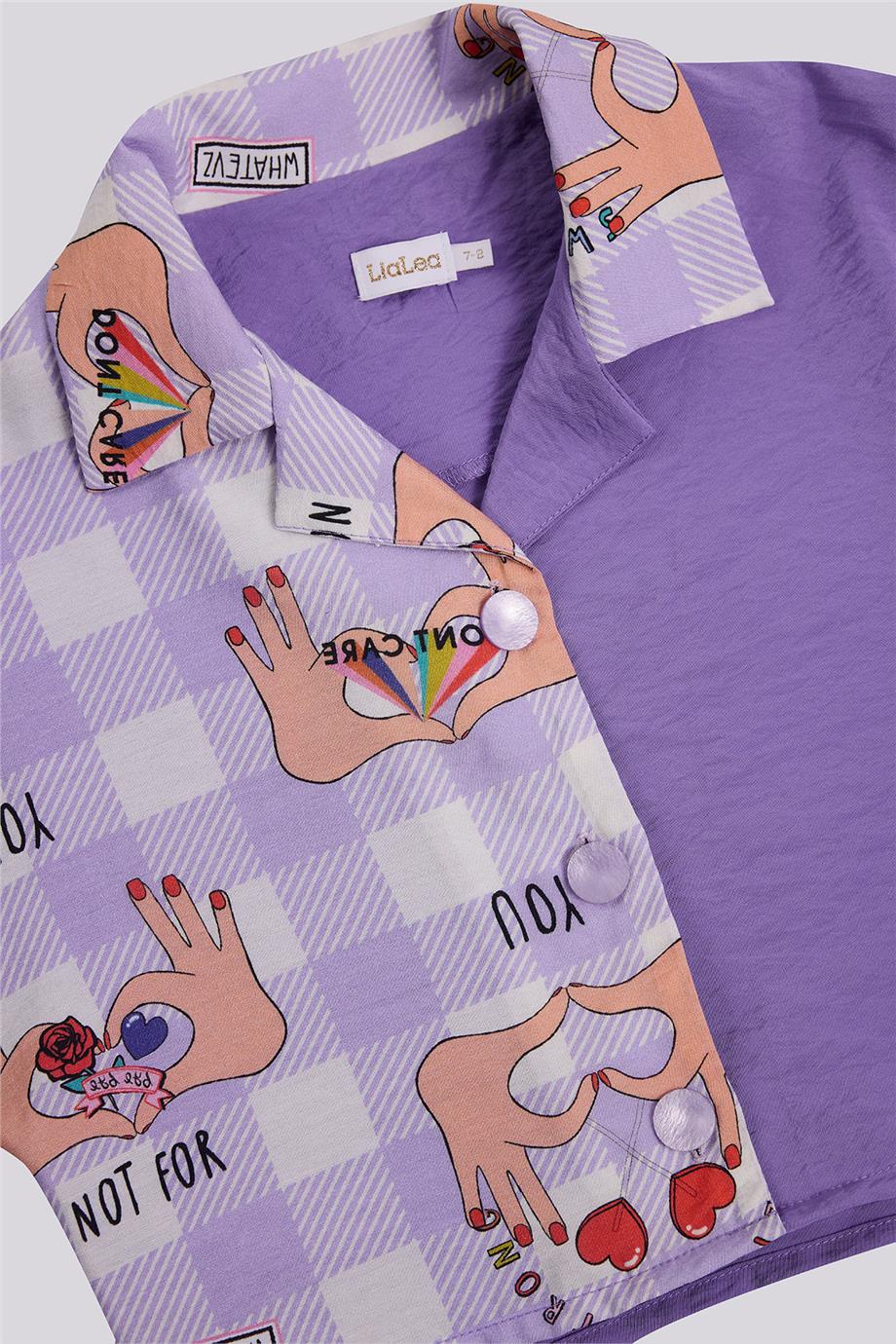 Lia Lea Girl Lilac BlouseLia Lea Girl Lilac Blouse