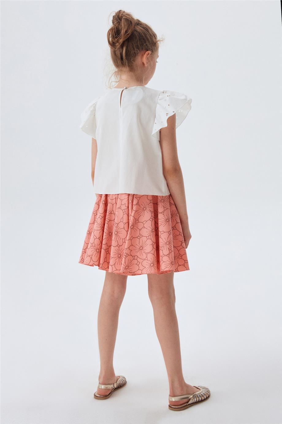 Lia Lea Kız Çocuk Somon Etek