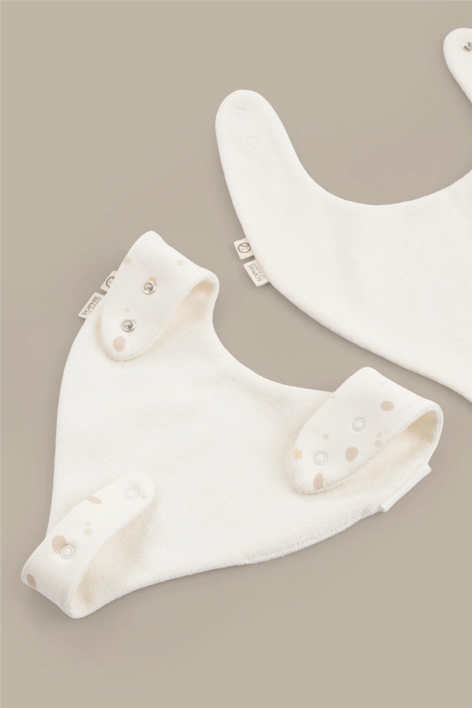Little Gusto 2-Pack Waterproof Pacifier Bib SetLittle Gusto 2-Pack Waterproof Pacifier Bib Set