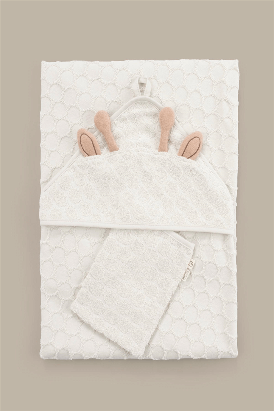 Little Gusto Organic Cotton Swaddle Towel & Wash Mitt SetLittle Gusto Organic Cotton Swaddle Towel & Wash Mitt Set