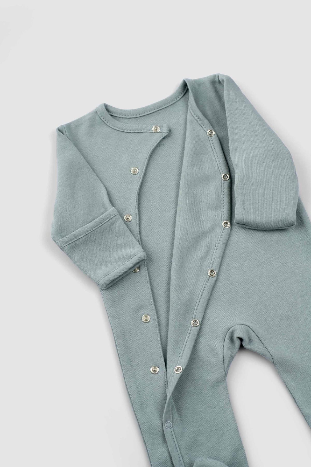 Little Gusto Unisex 3'lü Patikli Organik Pamuk Yenidoğan Tulum SetiLittle Gusto Unisex 3'lü Patikli Organik Pamuk Yenidoğan Tulum Seti