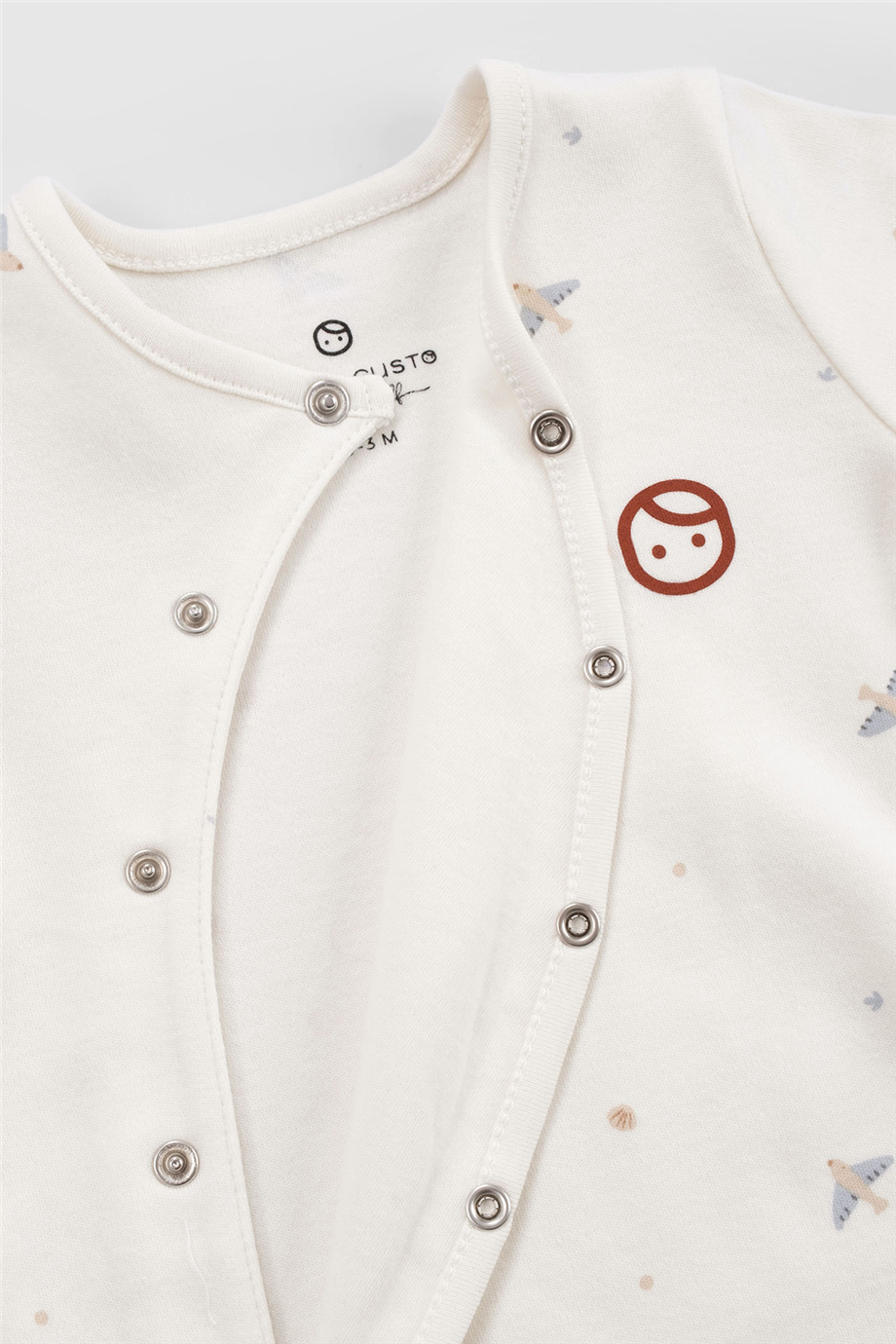Little Gusto Unisex White Overall Little Gusto Unisex White Overall 