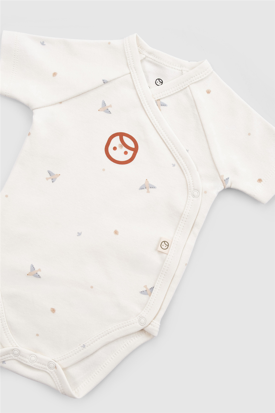 Little Gusto Unisex Beyaz ZıbınLittle Gusto Unisex Beyaz Zıbın