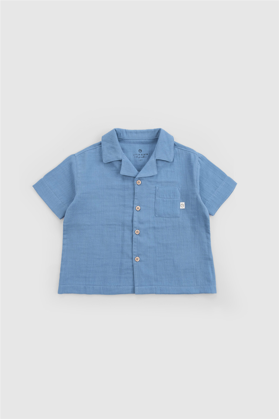 Little Gusto Unisex Blue Shorts SuitLittle Gusto Unisex Blue Shorts Suit