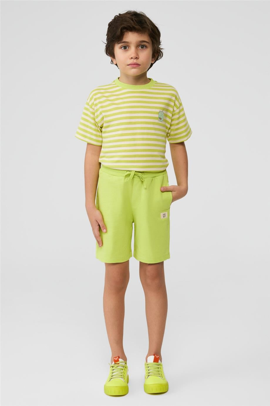 Boy Green Shorts Boy Green Shorts