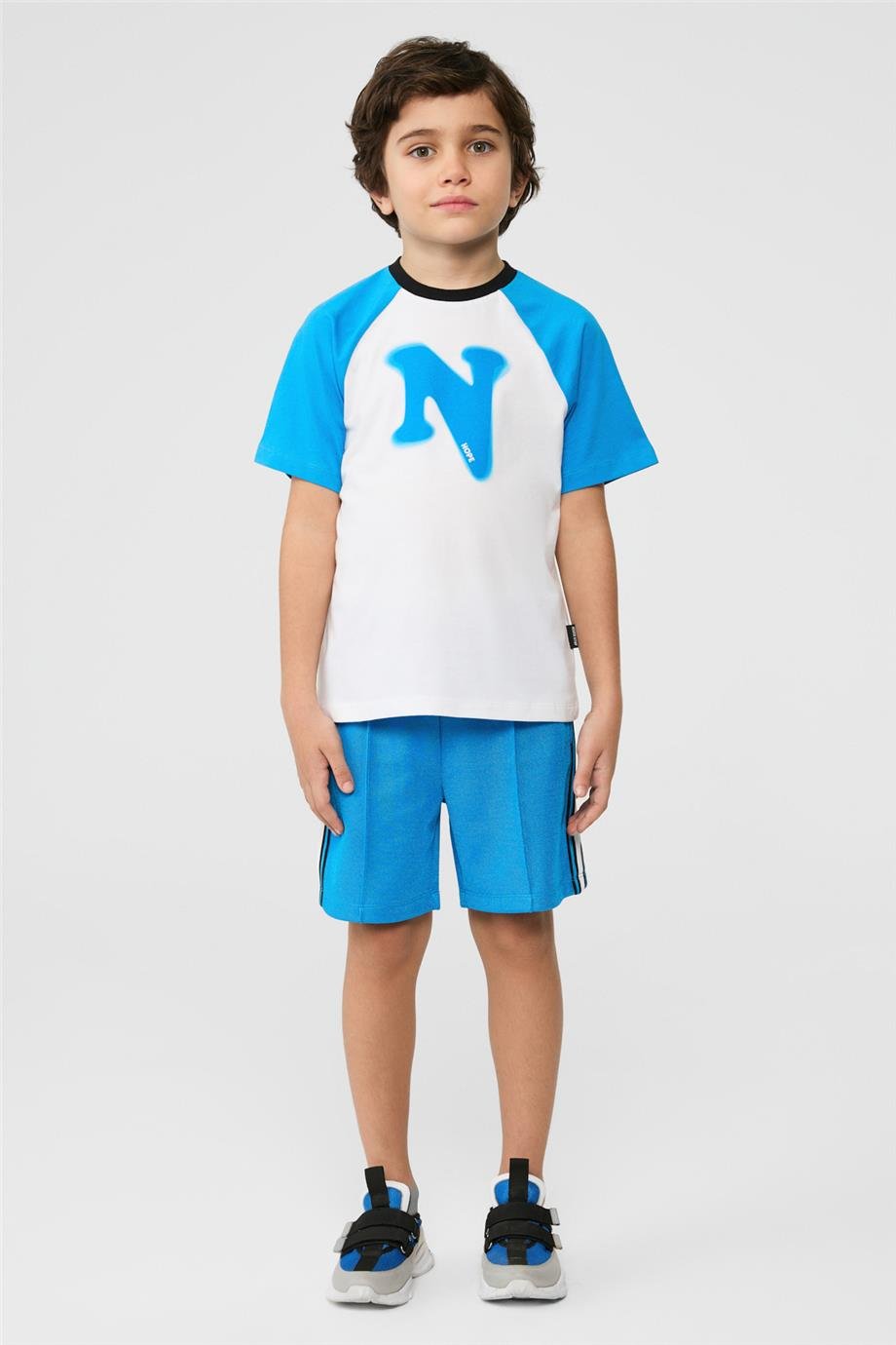 NBT Erkek Çocuk Baskılı Bej TişörtNBT Erkek Çocuk Baskılı Bej Tişört