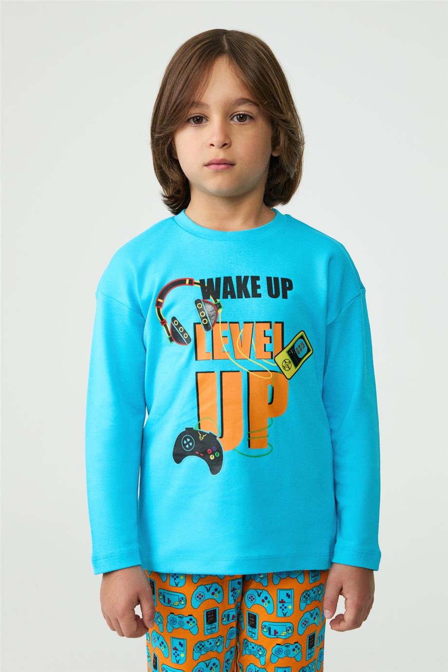 Nebbati Boy Patterned Pyjama SuitNebbati Boy Patterned Pyjama Suit