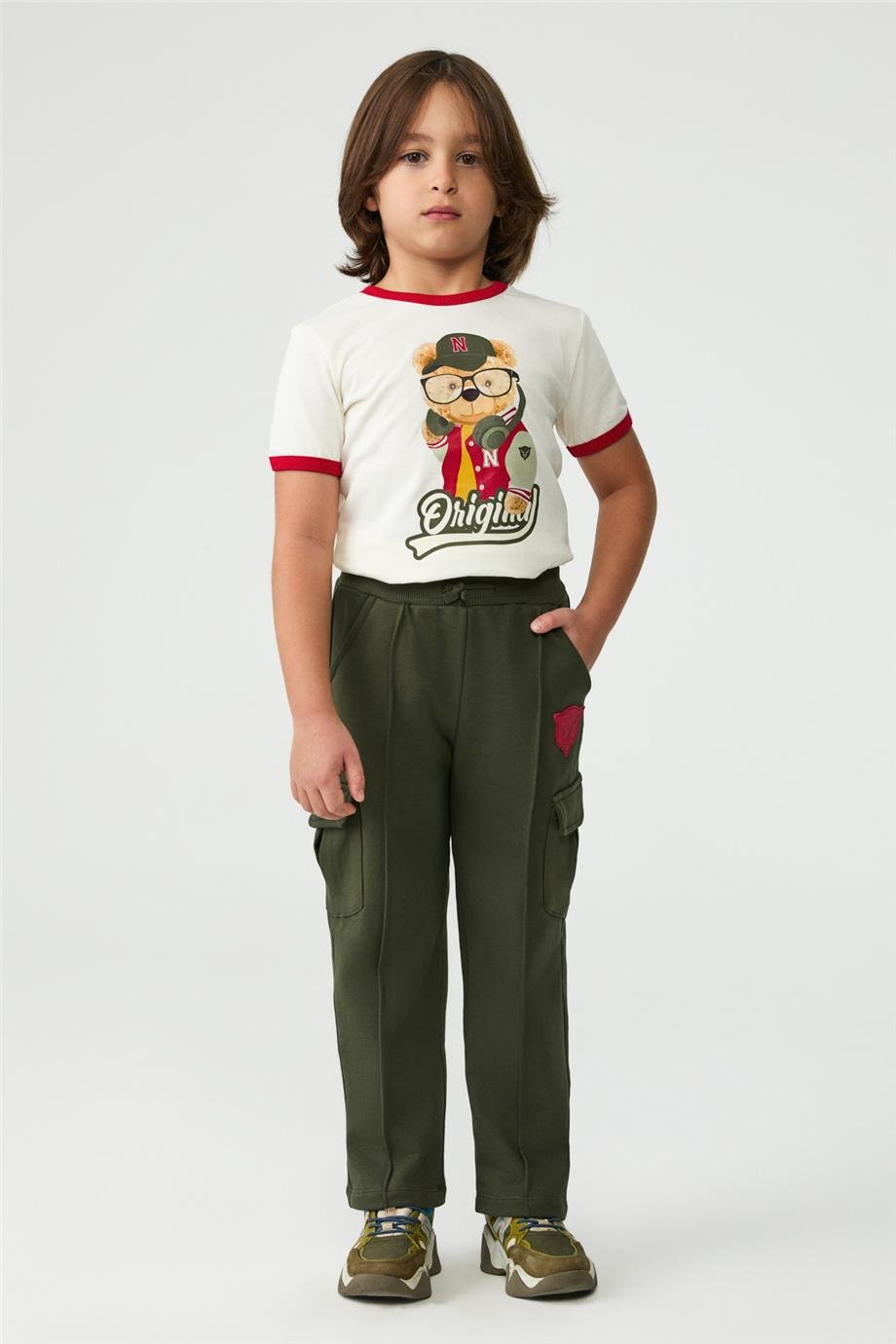 NBT Erkek Çocuk Haki Eşofman AltıNBT Erkek Çocuk Haki Eşofman Altı