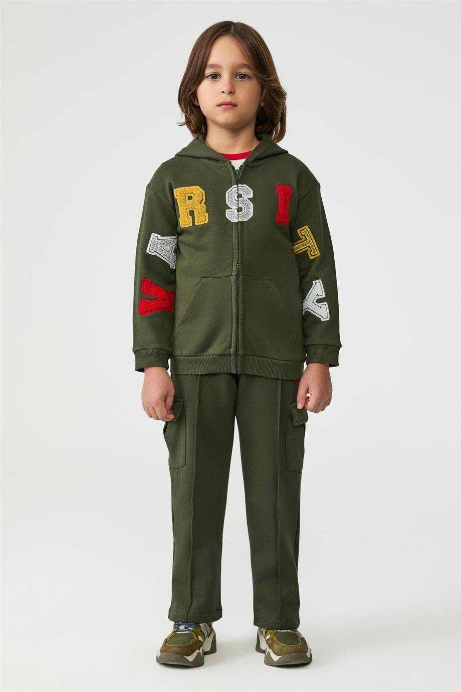 NBT Erkek Çocuk Haki Eşofman ÜstüNBT Erkek Çocuk Haki Eşofman Üstü