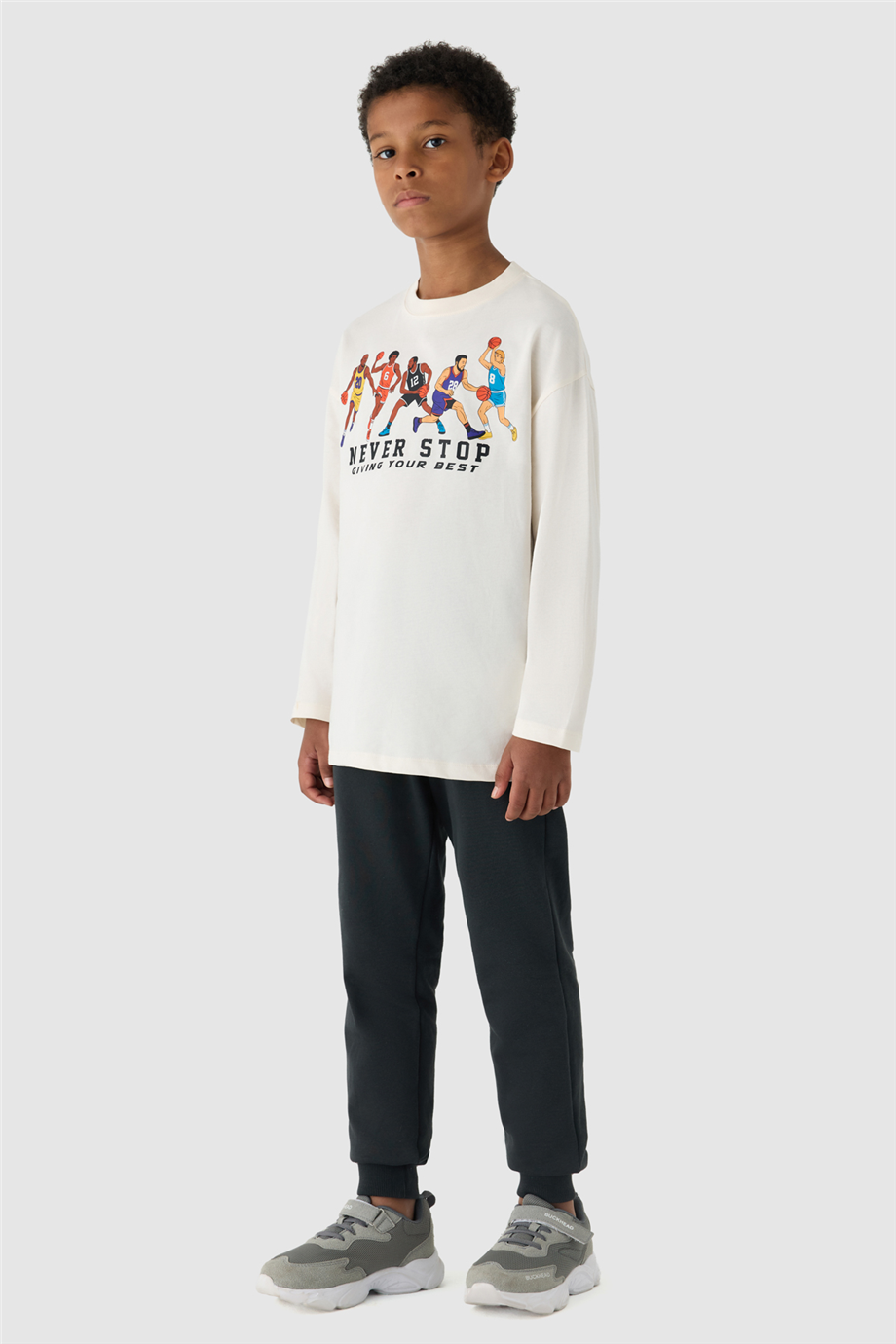 NBT Jeans Erkek Çocuk Ekru TshirtNBT Jeans Erkek Çocuk Ekru Tshirt