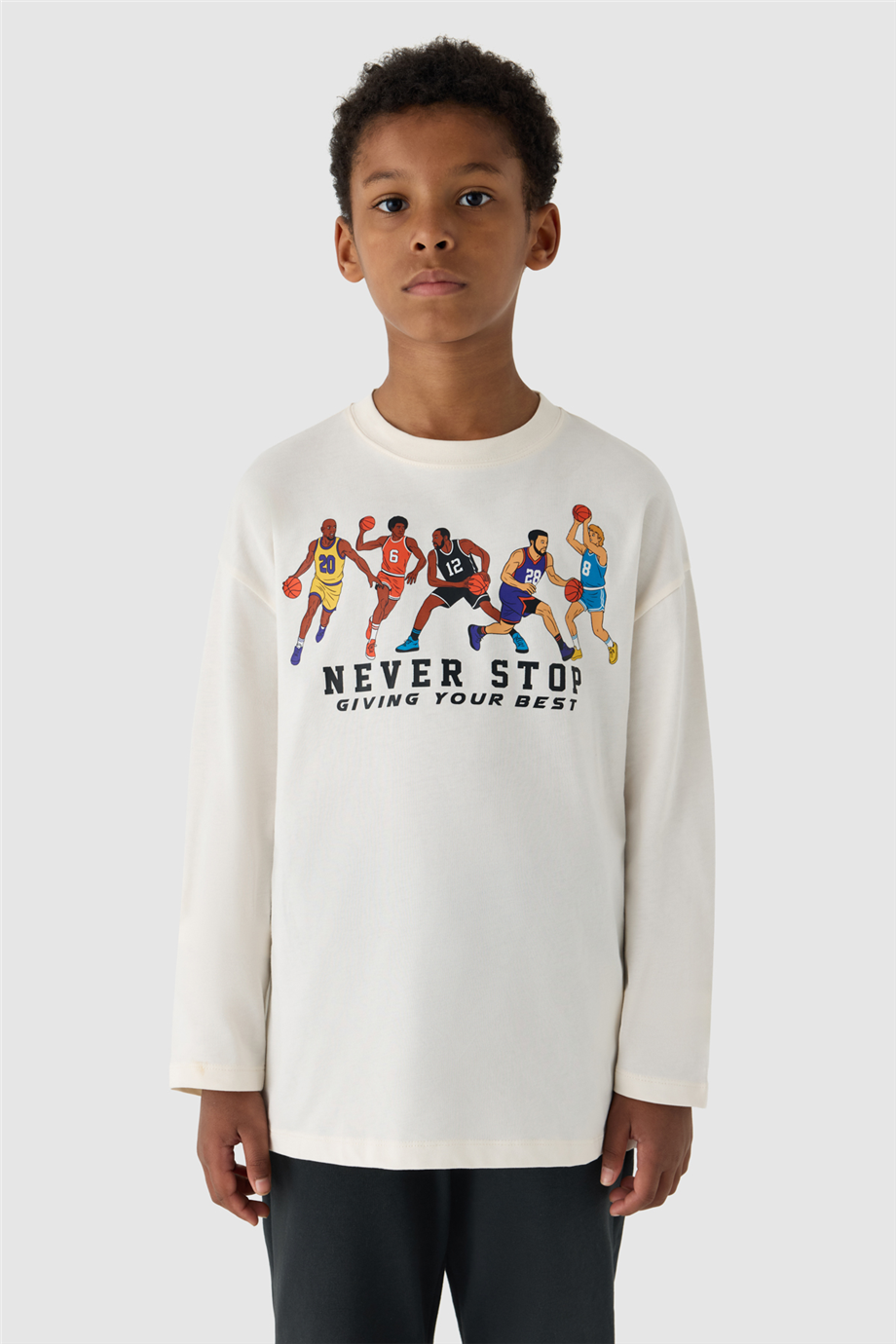 NBT Jeans Erkek Çocuk Ekru TshirtNBT Jeans Erkek Çocuk Ekru Tshirt