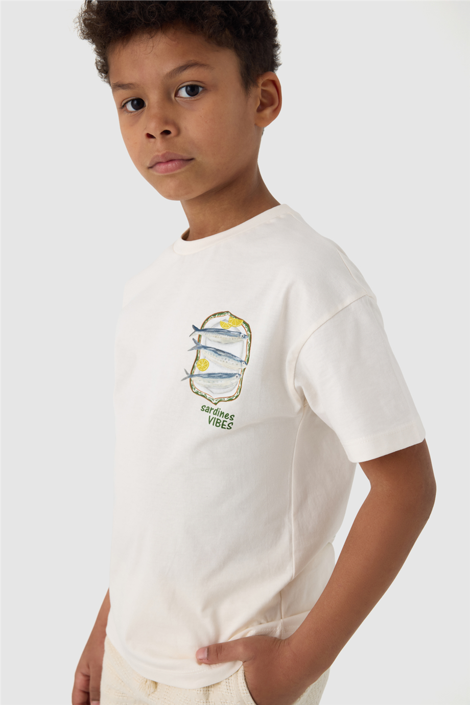  Boy Ecru Tshirt Boy Ecru Tshirt