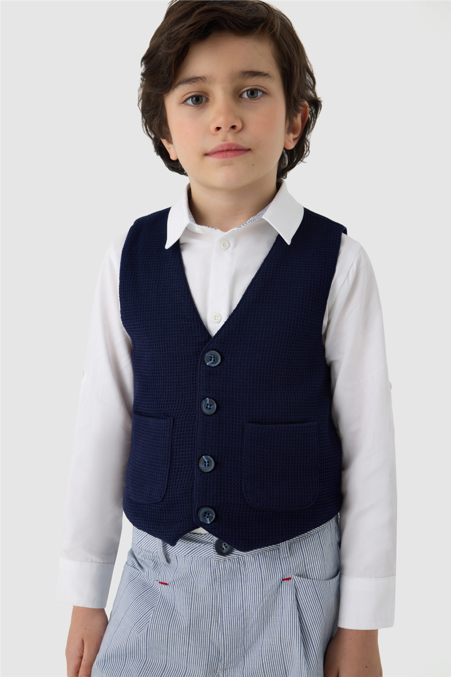NBT Jeans Erkek Çocuk Lacivert YelekNBT Jeans Erkek Çocuk Lacivert Yelek