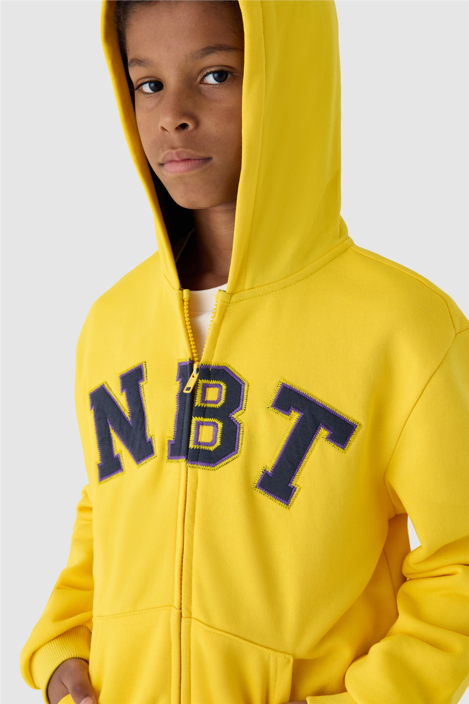 NBT Jeans Erkek Çocuk Sarı Eşofman ÜstüNBT Jeans Erkek Çocuk Sarı Eşofman Üstü
