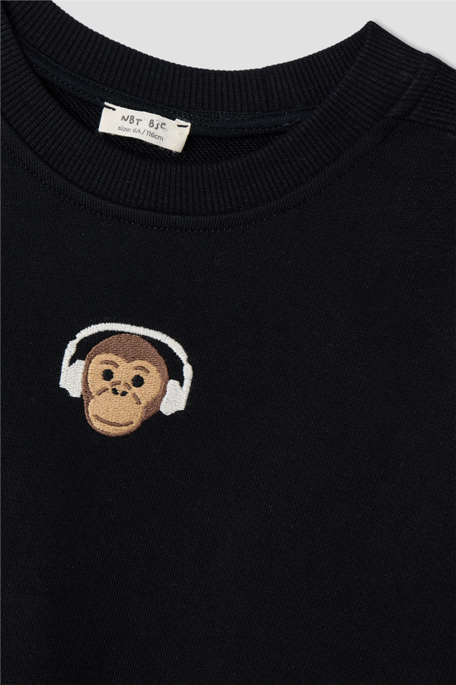NBT Jeans Erkek Çocuk Siyah SweatshirtNBT Jeans Erkek Çocuk Siyah Sweatshirt