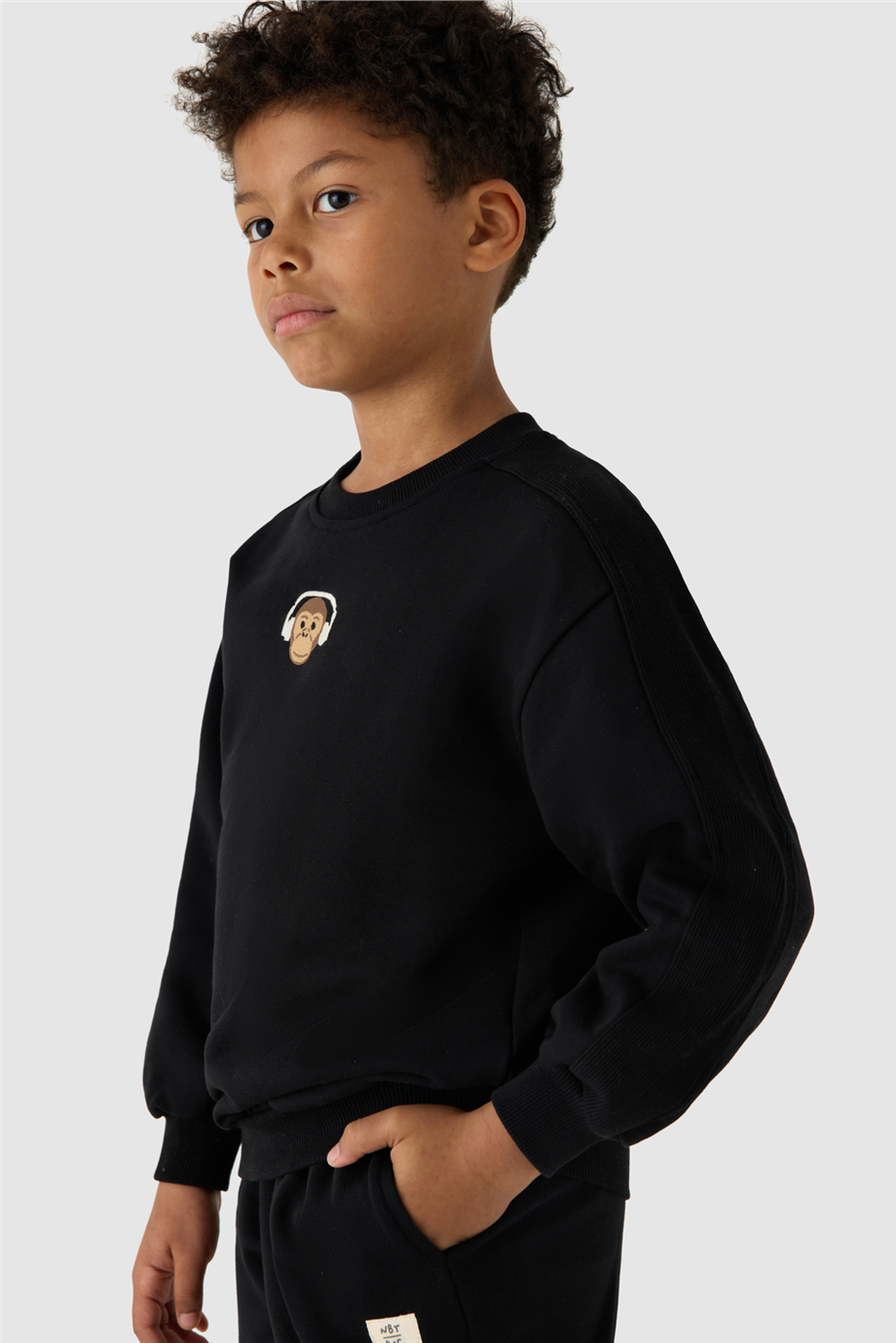 NBT Jeans Erkek Çocuk Siyah SweatshirtNBT Jeans Erkek Çocuk Siyah Sweatshirt