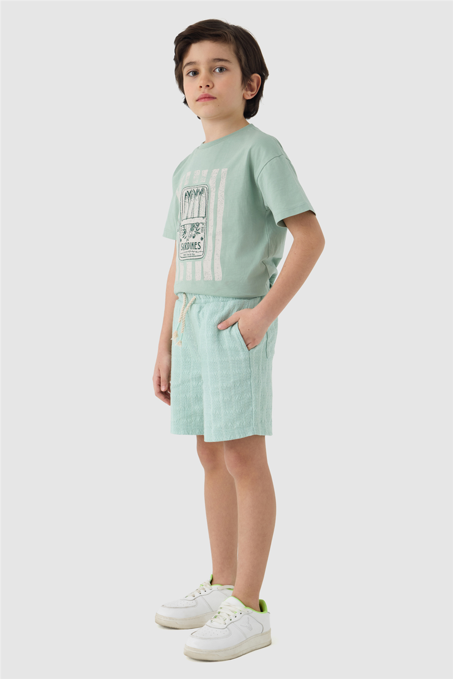  Boy Green Shorts Boy Green Shorts