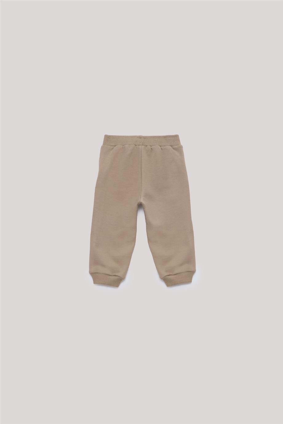 Nebbati Basic Erkek Bebek Bej Eşofman Altı