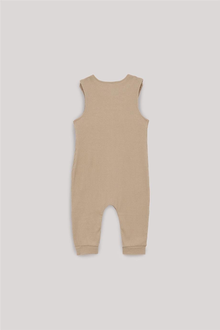 Nebbati Basic Erkek Bebek Bej Tulum