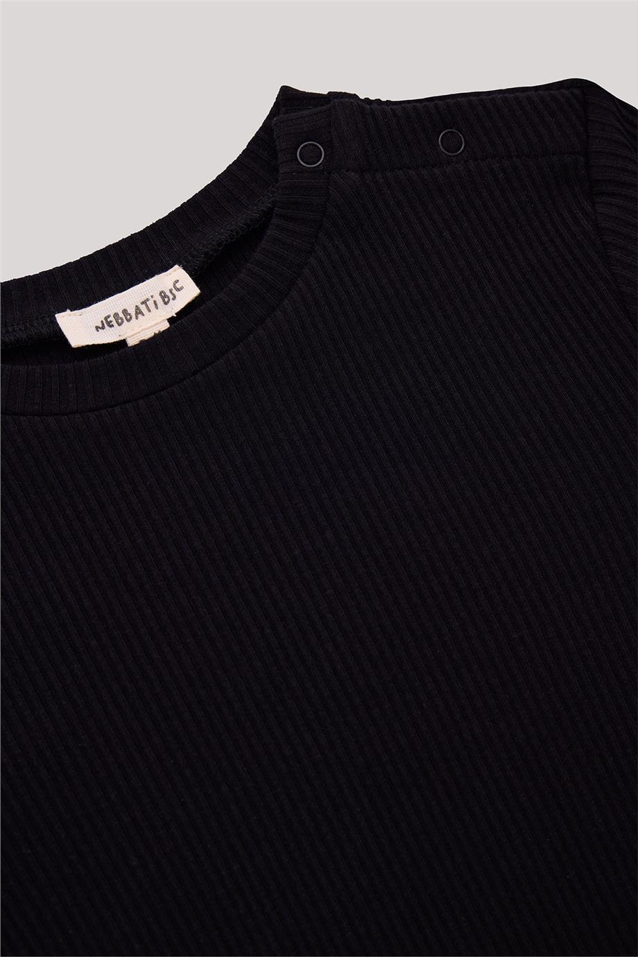 Nebbati Basic Erkek Bebek Siyah Body