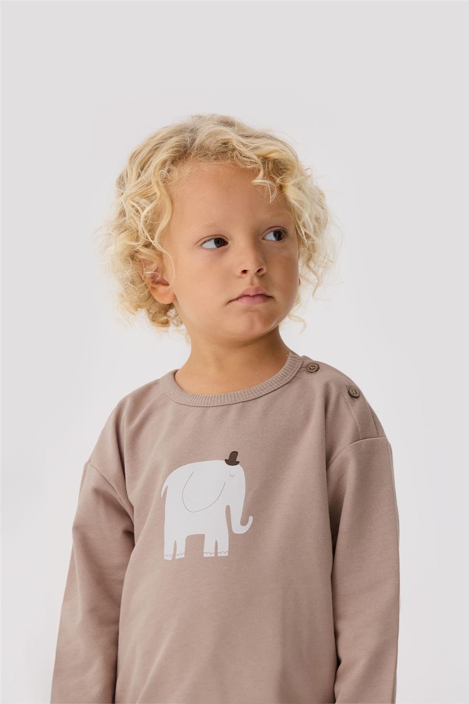 Nebbati Basic Erkek Bebek Taba Takım