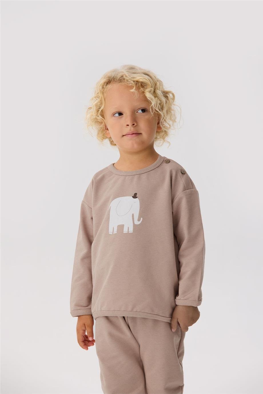 Nebbati Basic Erkek Bebek Taba Takım