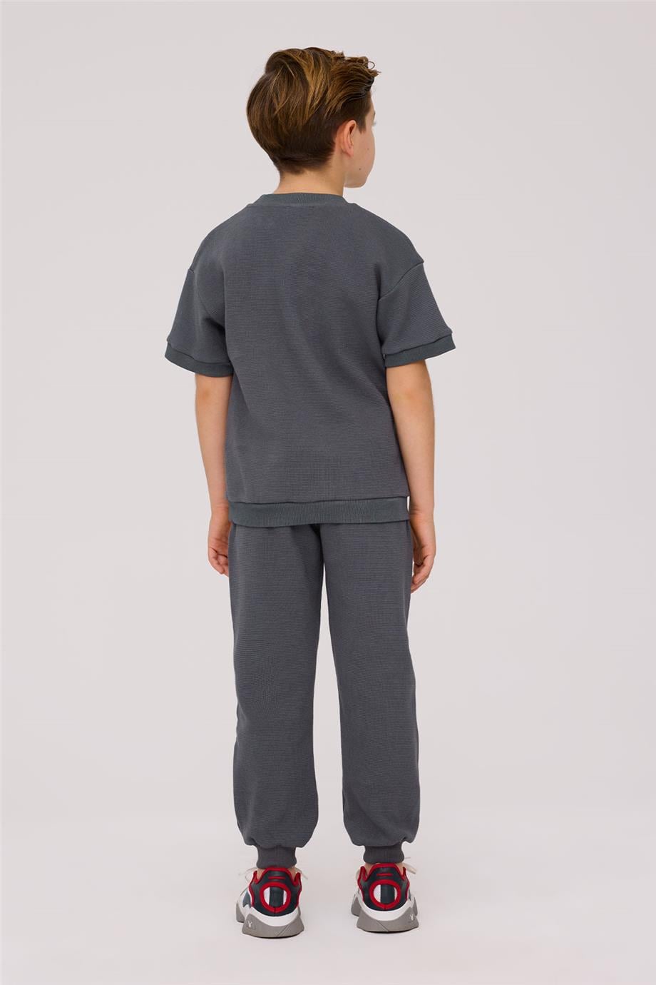 Nebbati Basic Boy Anthracite SweatshirtNebbati Basic Boy Anthracite Sweatshirt