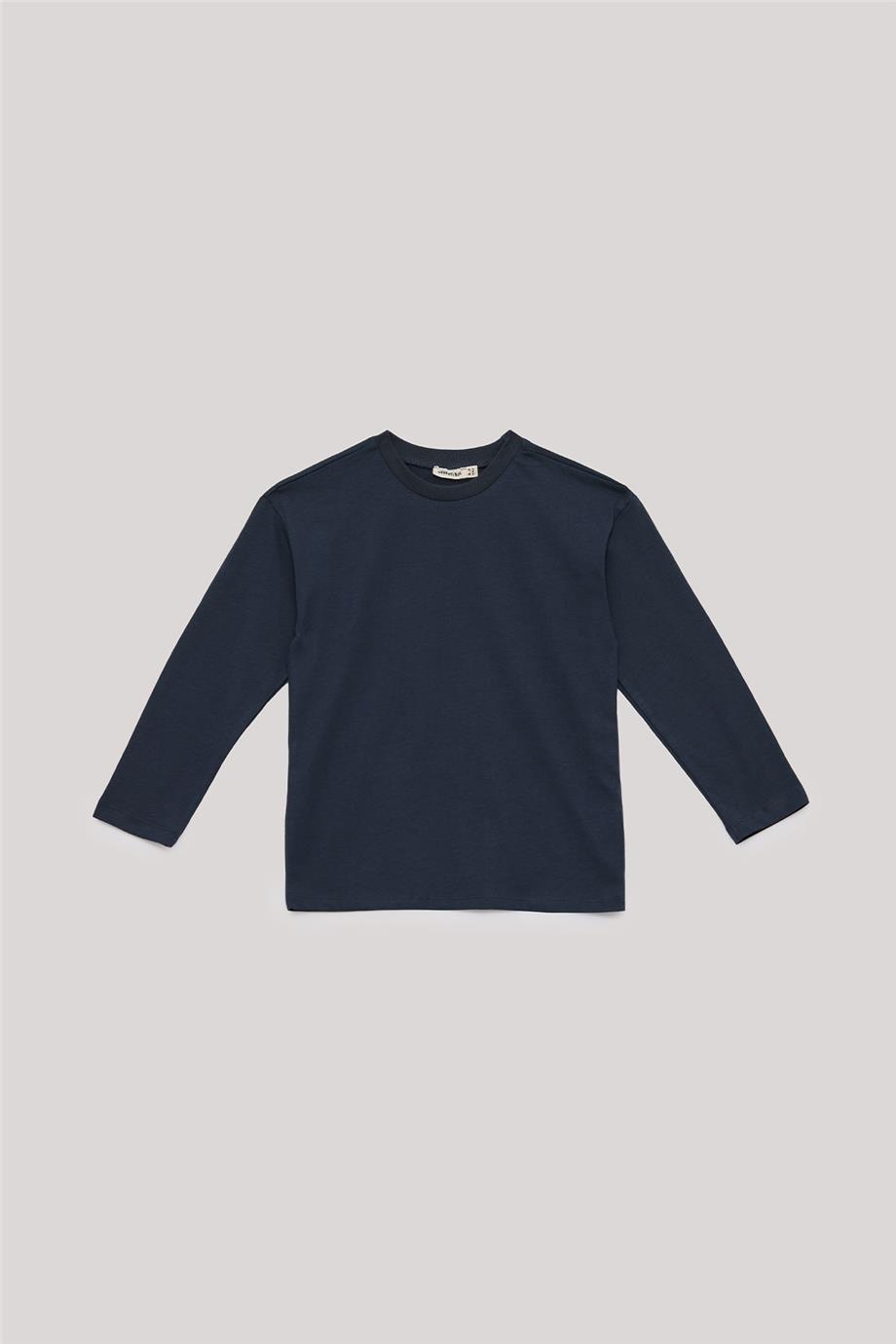 Nebbati Basic Erkek Çocuk Antrasit T-Shirt