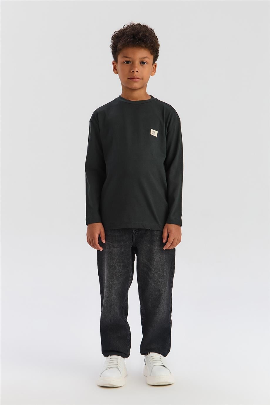 Nebbati Basic Erkek Çocuk Antrasit TshirtNebbati Basic Erkek Çocuk Antrasit Tshirt