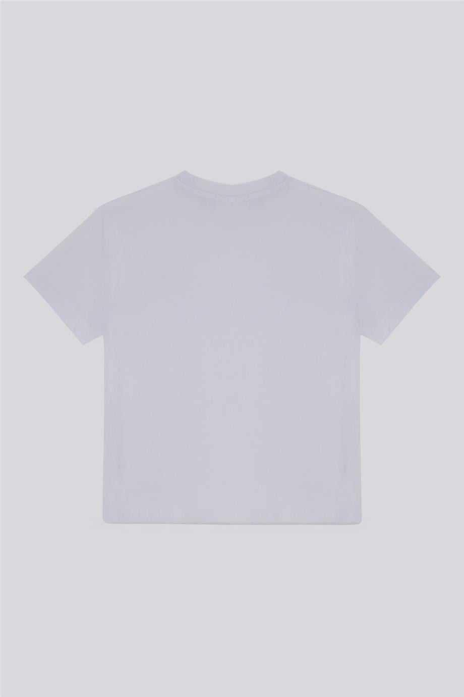 Nebbati Basic Erkek Çocuk Beyaz TshirtNebbati Basic Erkek Çocuk Beyaz Tshirt