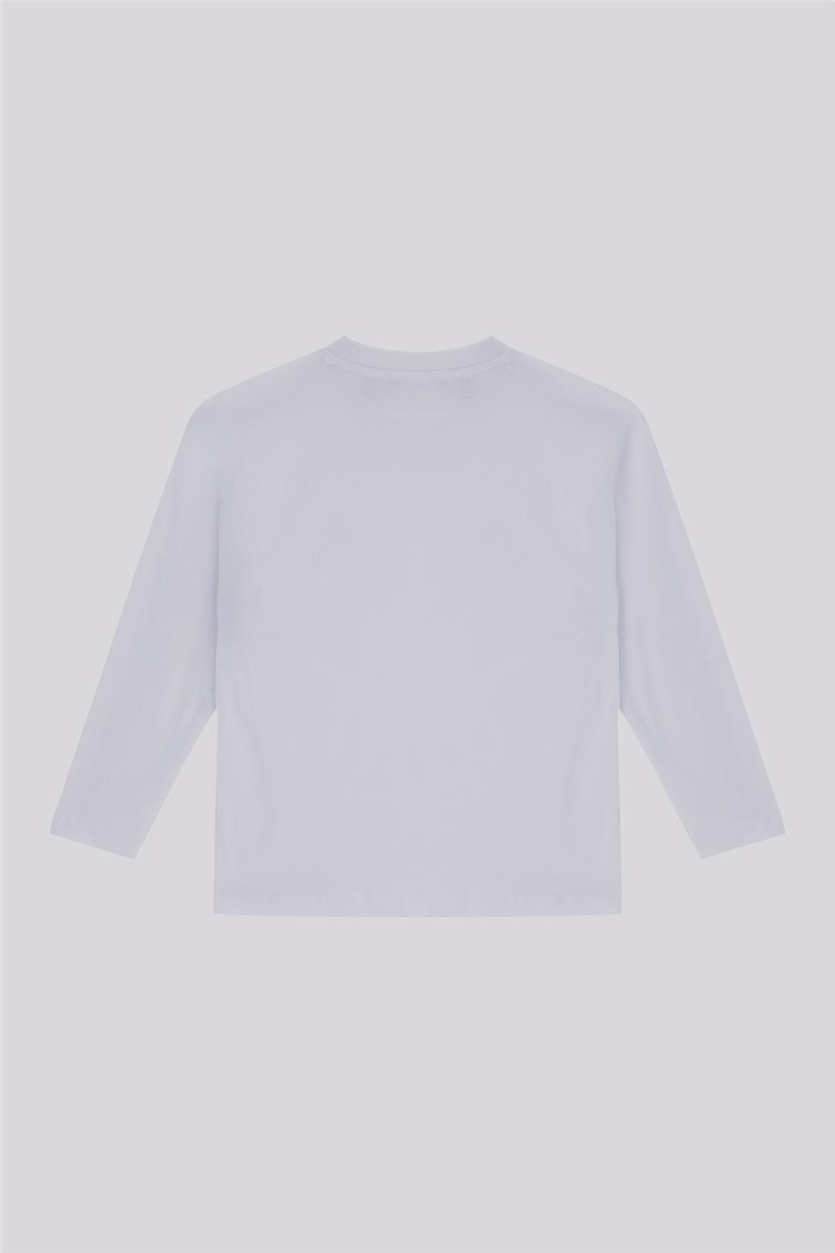 Nebbati Basic Erkek Çocuk Beyaz TshirtNebbati Basic Erkek Çocuk Beyaz Tshirt