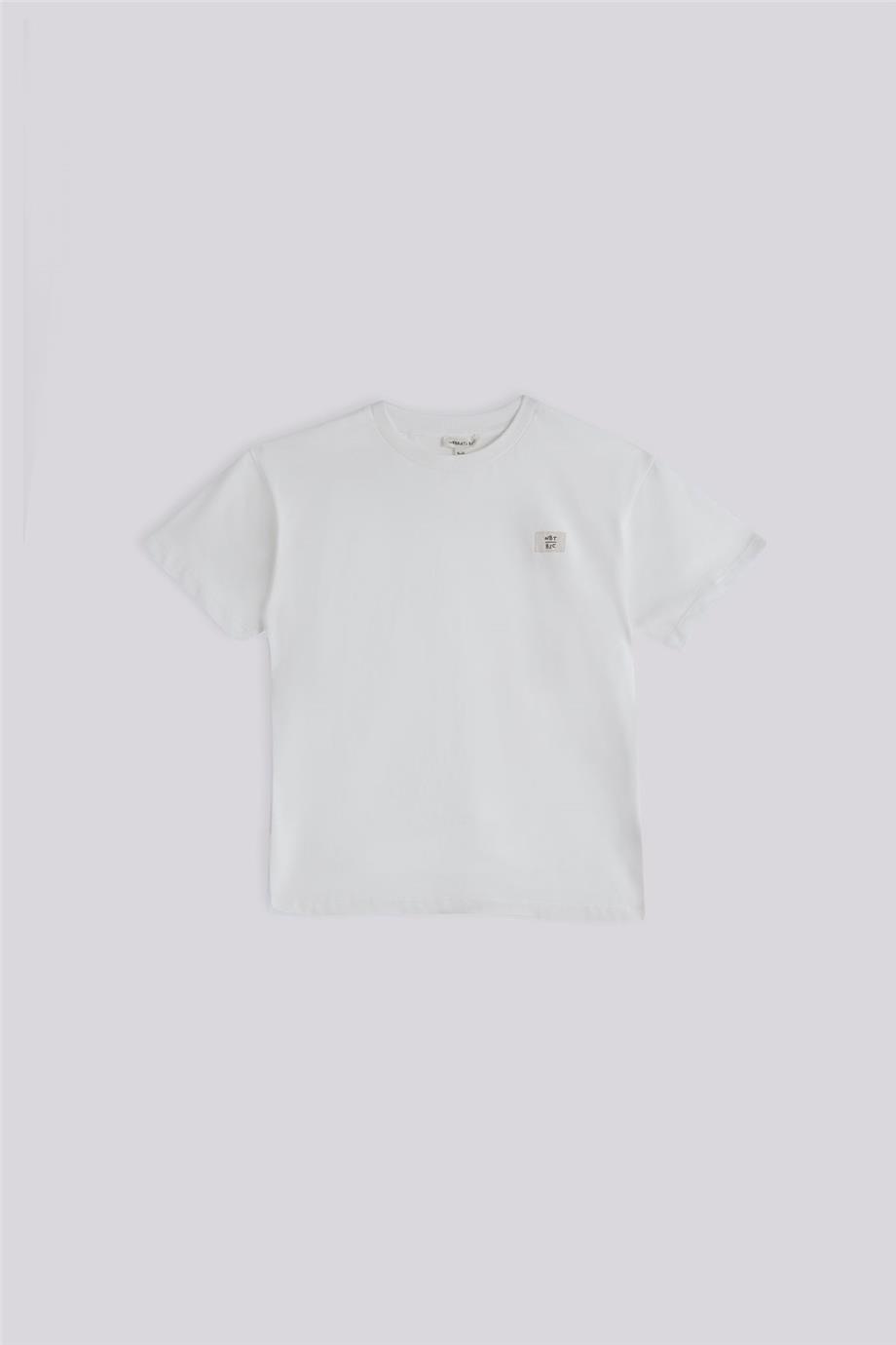 Nebbati Basic Erkek Çocuk Ekru TshirtNebbati Basic Erkek Çocuk Ekru Tshirt