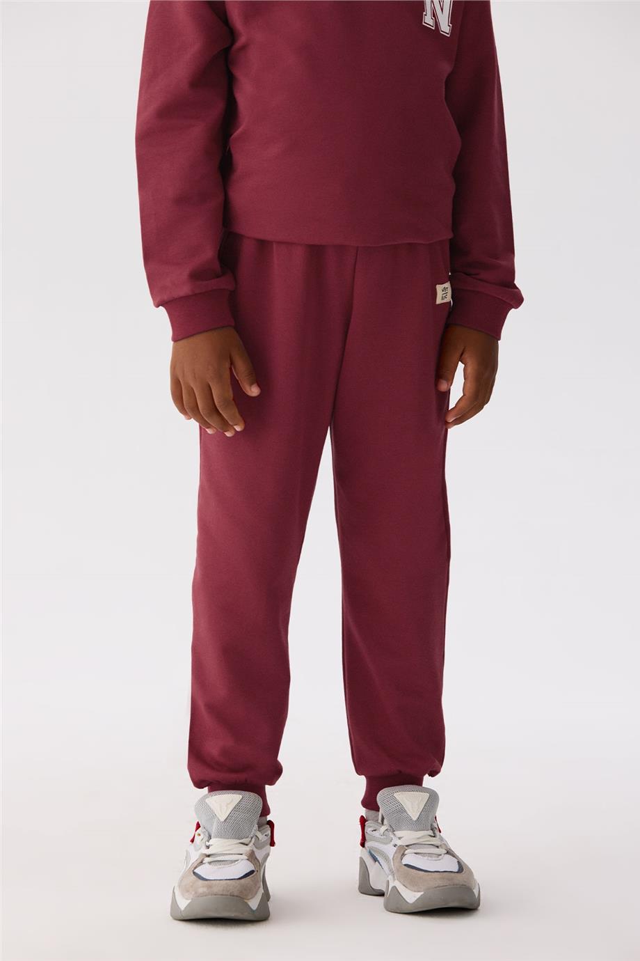 Nebbati Basic Erkek Çocuk Kırmızı Sweatshirt