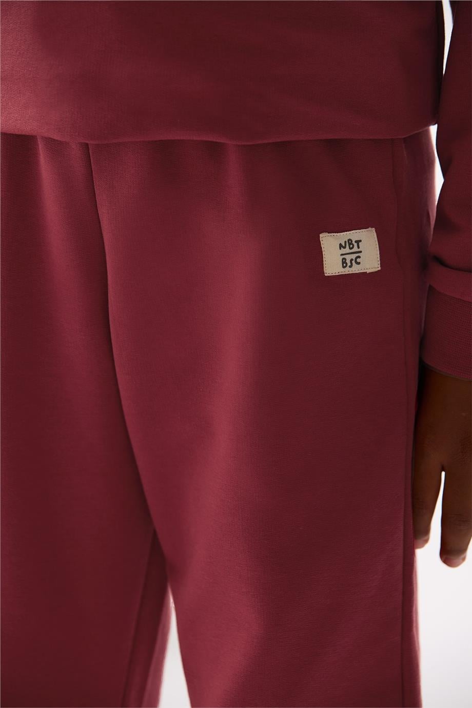 Nebbati Basic Erkek Çocuk Kırmızı Sweatshirt