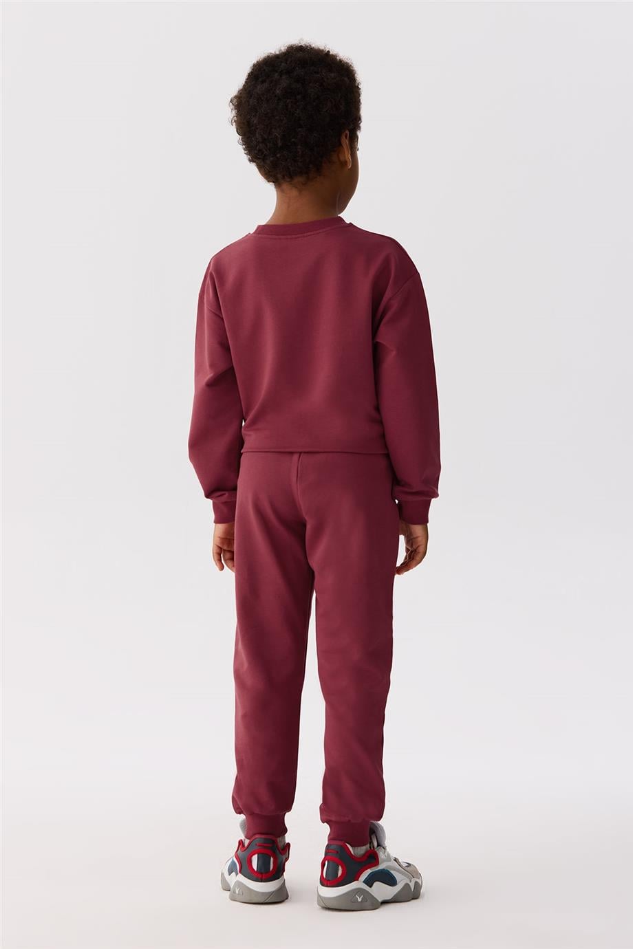 Nebbati Basic Erkek Çocuk Kırmızı Sweatshirt